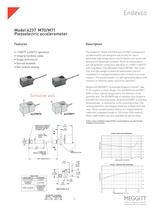 Endevco® model 6237M70 and 6237M71 piezoelectric accelerometers to +650°C