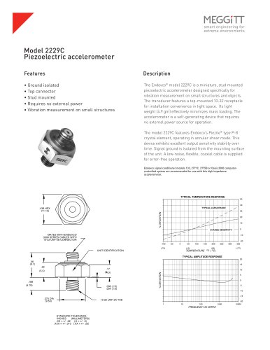 Model 2229C Piezoelectric accelerometer