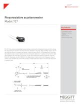 Piezoresistive accelerometer Model 727-1