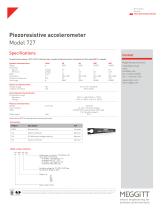 Piezoresistive accelerometer Model 727-2