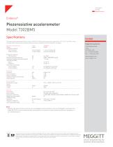 Piezoresistive accelerometer Model 7302BM5-2
