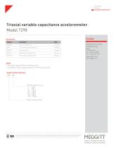 Triaxial variable capacitance accelerometer Model 7298 - 3