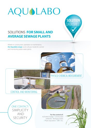 Datasheet - Small and Average Sewage Plant