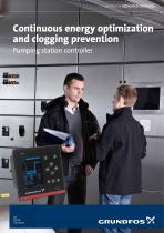 Continuous energy optimization and clogging prevention Pumping station controller - 1