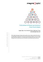 Calculation of beam parameters from local slopes - VIS NIR optical metrology Application Notes - 1