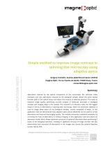 Simple method to improve image contrast in spinning disk microscopy using adaptive optics - Adaptive optics for microscopy Application Notes - 1