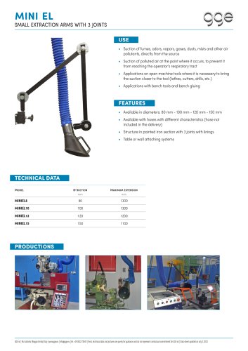 MINIEL – Small extraction arms with joints