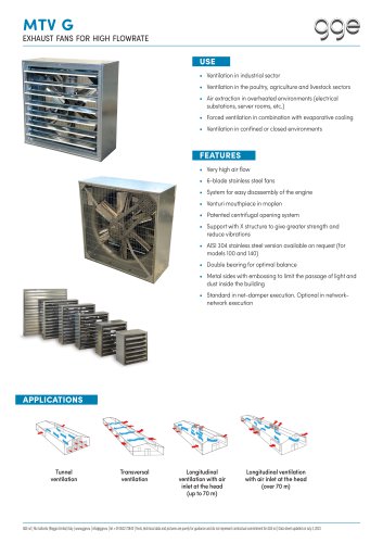 MTV – Exhaust fans