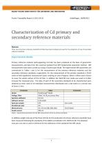 Calibration-TR-Characterization of Cd primary and secondary reference materials - 1