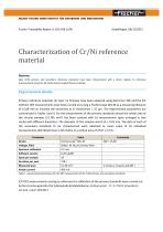 TR-Characterization of Cr/Ni reference materia - 1