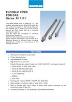 FLEXIBLE PIPES FOR GAS Series AF 1111 - 1