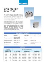 GAS FILTER Series FF - HF - 1