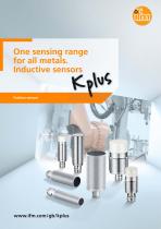 One sensing range for all metals. Inductive sensors Kplus.-1