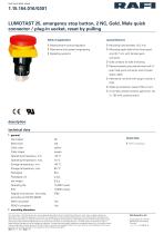 LUMOTAST 25, emergency stop button, 2 NC-1