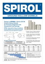 Ground Hollow Dowels for Precision Alignment GD100 series