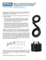 How to Calculate the Estimated Fatigue Life of a Disc Spring - 1