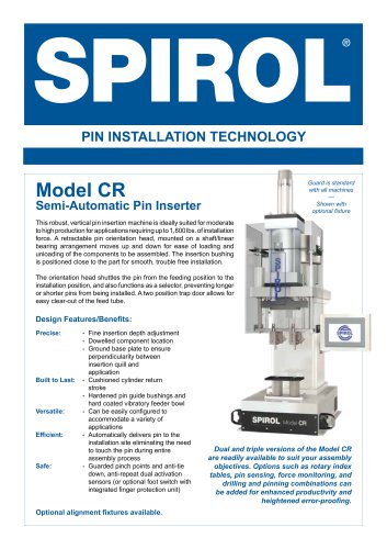 Model CR - Semi-Automatic Pin Inserter CR