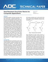 Heat Resistant Vinyl Ester Resins for Composite Applications - 1