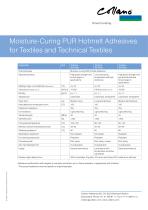 Moisture-Curing PUR Hotmelt Adhesives for Textiles and Technical Textiles - 2