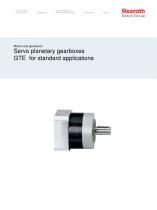 Servo planetary gearboxes GTE    for standard applications - 1