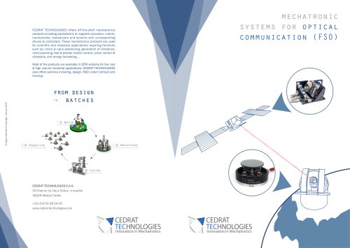 mechatronic systems for optical communication (FSO)