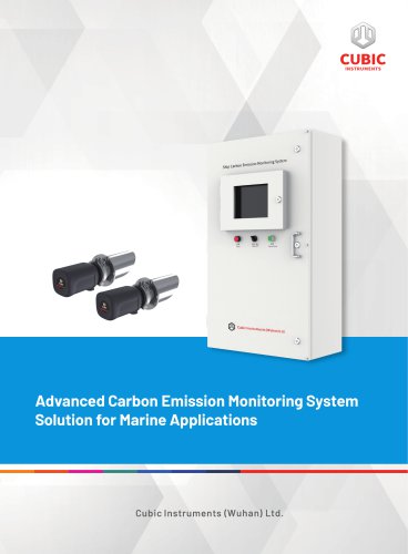 Cubic Instruments Advanced Carbon Emission Monitoring System Solution for Marine Applications