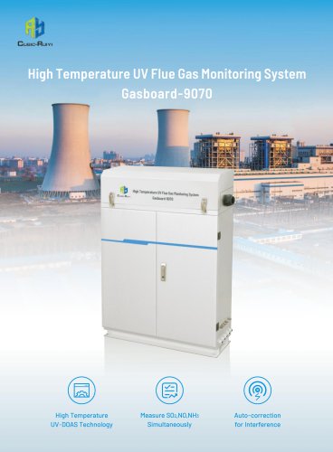 Cubic Instruments High Temperature UV Flue Gas Monitoring System Gasboard-9070 Brochure