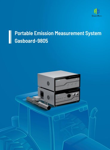 Cubic Instruments Portable Emission Measurement System (PEMS) Gasboard-9805 Brochure