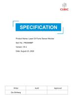 Cubic Laser Oil Fume Sensor Module PM3009BP Specification-1
