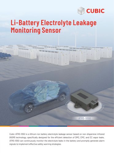 Cubic Li-Battery Electrolyte Leakage Monitoring Sensor ATRS-1050