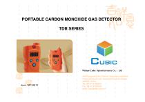 Handheld Carbon Monoxide Gas Detector TDB Series - 1