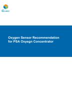 Oxygen Sensor Recommendation for PSA Oxygen Concentrator - 1