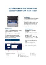 Portable infrared Flue Gas Analyzer Gasboard 3800P-4