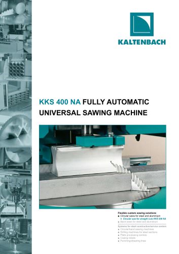 KKS 400 NA - Fully automatic universal coldsaw with rotating table for mitre cutting