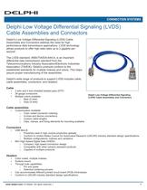 Delphi Low Voltage Differential Signaling (LVDS) Cable Assemblies and Connectors - 1