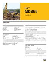 Cat® track drills MD5075 - 1