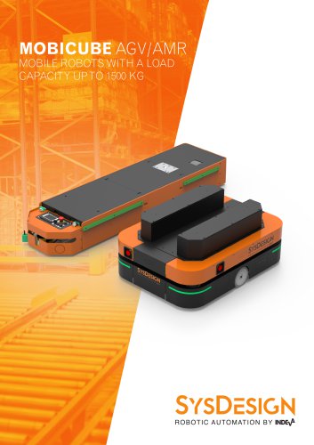 SYSDESIGN - MOBICUBE AGV/AMR MOBILE ROBOTS WITH A LOAD CAPACITY UP TO 1500 KG