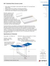 BK7 Cylindrical Plano Concave Lenses / Cylindrical Plano-Concave BK7 / 022-1110 - 1