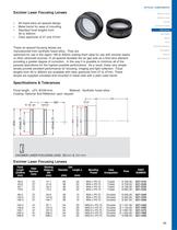 Excimer Laser Focusing Lenses / Excimer Focusing Lens / 027-1210 - 1