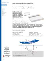 Fused Silica Cylindrical Plano Concave Lenses - 1