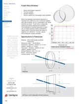 Fused Silica Windows, Circular / Fused Silica Window / 045-0305 - 1