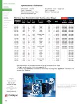 Stainless Steel Extended Contact Bearing Stages / Stainless Steel Stage / 122-1115 - 8