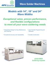 14FS Single and 14FD Dual Wave Solder Machines - 1