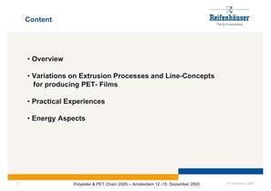 PET Film Extrusion without Predrying - 2