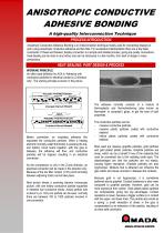 ANISOTROPIC CONDUCTIVE ADHESIVE BONDING