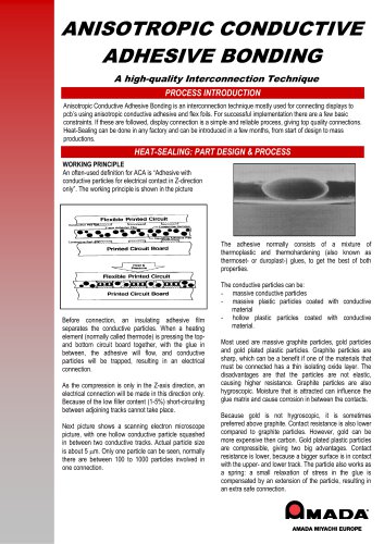 ANISOTROPIC CONDUCTIVE ADHESIVE BONDING