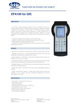 Partial Discharge: DFA100 for GIS - 1