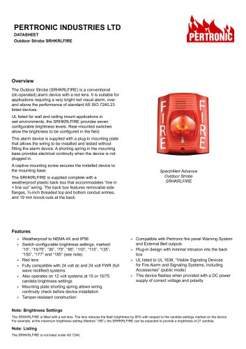 Outdoor Strobe SRHKRLFIRE