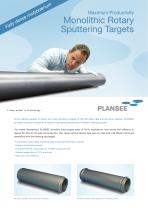 Monolithic Rotary Sputtering Targets - 1