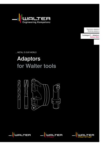 Adaptors for Walter tools